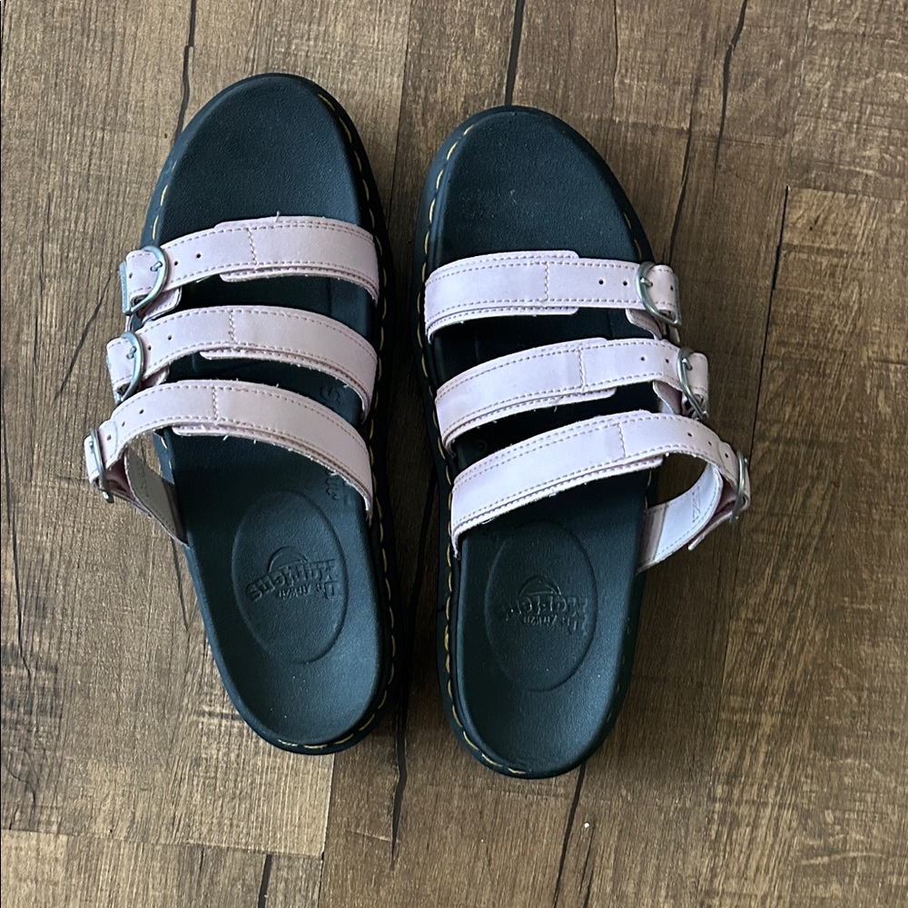 Dr. Martens Light Pink Triple Strap Sandals